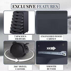 Classificatore per ufficio a 7 cassetti su ruote Home Imports Emporium