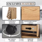 Classificatore per ufficio a 7 cassetti su ruote Home Imports Emporium