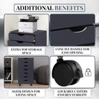 Classificatore per ufficio a 7 cassetti su ruote Home Imports Emporium