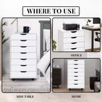Classificatore per ufficio a 7 cassetti su ruote Home Imports Emporium