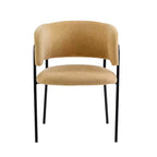 Christopher Knight Home Nest Sedie da pranzo moderne imbottite con struttura in metallo (set da 4)