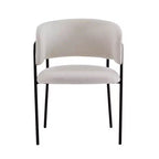 Christopher Knight Home Nest Sedie da pranzo moderne imbottite con struttura in metallo (set da 4)