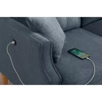 Divano Doppio in Poliestere Impermeabile con Comoda Ricarica USB