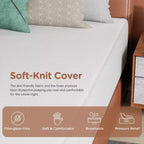 BestMassage Materasso da 14 Pollici in Gel Memory Foam, Durezza Media, Materassi per Sonno Fresco e Sollievo dalla Pressione, Certificato CertiPUR-US