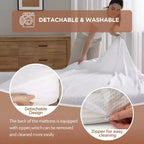 BestMassage Materasso da 14 Pollici in Gel Memory Foam, Durezza Media, Materassi per Sonno Fresco e Sollievo dalla Pressione, Certificato CertiPUR-US