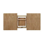 Christopher Knight Home Aubrietta Set da Pranzo 7 Pezzi con Tavolo Estensibile e Sedie Imbottite, Lino/Naturale