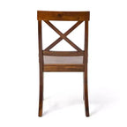 Christopher Knight Home Sedie da pranzo Bostwick Farmhouse in legno di acacia (set di 2), mogano ricco