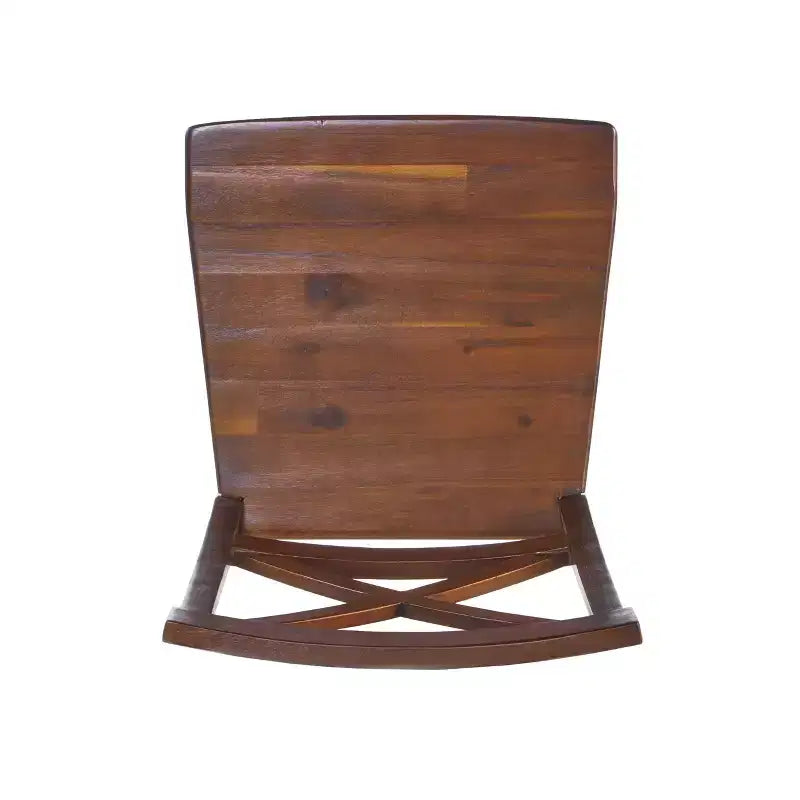 Christopher Knight Home Sedie da pranzo Bostwick Farmhouse in legno di acacia (set di 2), mogano ricco