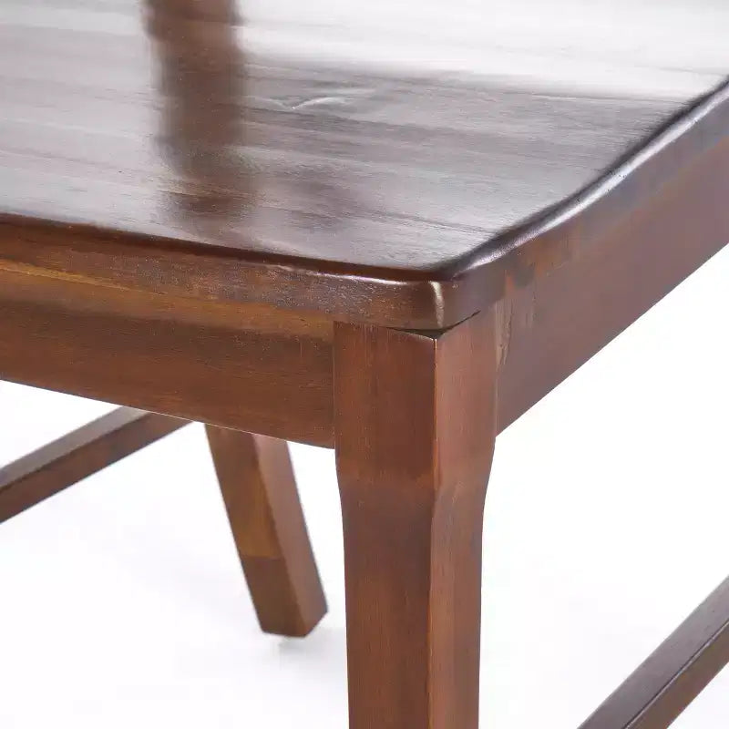 Christopher Knight Home Marseille Set da Pranzo 7 Pezzi in Legno di Acacia Stile Rustico con Sedie Mogano Scuro