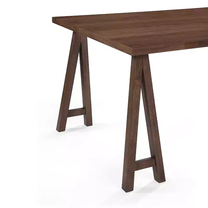 Christopher Knight Home Marseille Set da Pranzo 7 Pezzi in Legno di Acacia Stile Rustico con Sedie Mogano Scuro