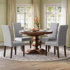 VASAGLE Sedie da Pranzo, Set di 2 Sedie, Sedie Parsons, Seduta Spessa, Rivestimento in Tessuto Rimovibile, Schienale Alto, 58 x 48 x 100 cm