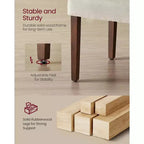 VASAGLE Sedie da Pranzo, Set di 2 Sedie, Sedie Parsons, Seduta Spessa, Rivestimento in Tessuto Rimovibile, Schienale Alto, 58 x 48 x 100 cm