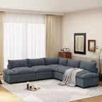 Christopher Knight Home Jovie 115.5 Divano componibile modulare imbottito con vani portaoggetti nascosti, grigio