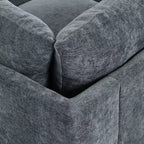 Christopher Knight Home Jovie 115.5 Divano componibile modulare imbottito con vani portaoggetti nascosti, grigio