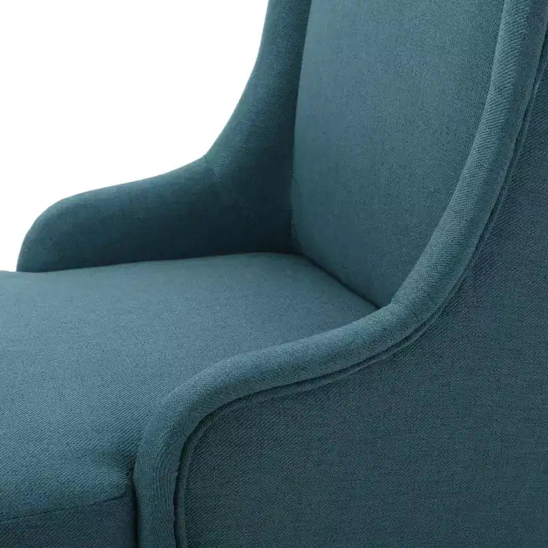 Sedia da pranzo GDFStudio Sheldon contemporanea imbottita in tessuto con schienale alto