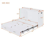 Letto a scomparsa matrimoniale Whisen Clever Design, ripiegabile in un armadio con cassetto e porte USB