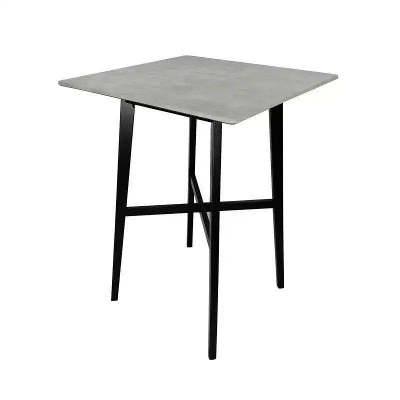 GDFStudio Hildred Modern Laminate and Rubber Wood Square 42 Bar Dining Table