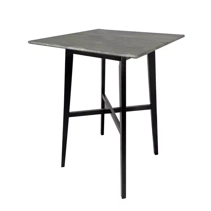 Tavolo da bar quadrato Hildred di GDFStudio, moderno, in laminato e legno di gomma, 42"