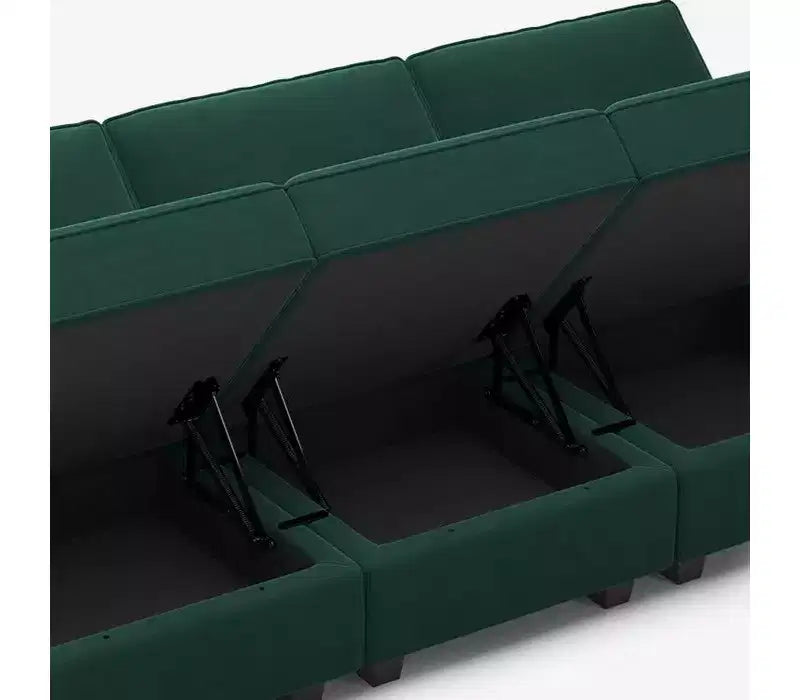 Belffin Pouf Modulare in Velluto