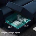 Belffin Pouf Modulare in Velluto