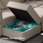 Belffin Pouf Modulare in Velluto