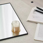 Specchio a figura intera 70 x 31 pollici con cornice in lega di alluminio nera, da appoggiare o montare a parete, ideale per camera da letto, soggiorno e corridoio