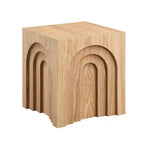 GDFStudio Coral Tavolino con Design ad Arco Moderno in Legno 17.71 H