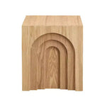 GDFStudio Coral Tavolino con Design ad Arco Moderno in Legno 17.71 H