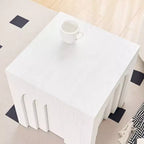 GDFStudio Coral Tavolino con Design ad Arco Moderno in Legno 17.71 H