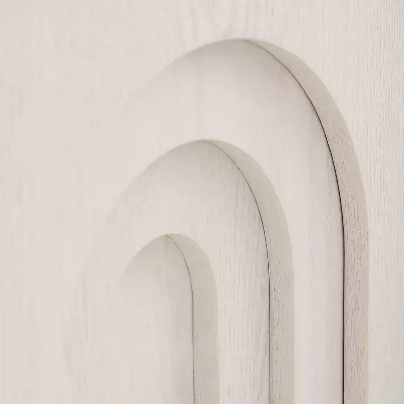 GDFStudio Coral Tavolino con Design ad Arco Moderno in Legno 17.71 H