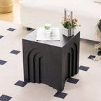 GDFStudio Coral Tavolino con Design ad Arco Moderno in Legno 17.71 H