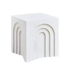 GDFStudio Coral Tavolino con Design ad Arco Moderno in Legno 17.71 H