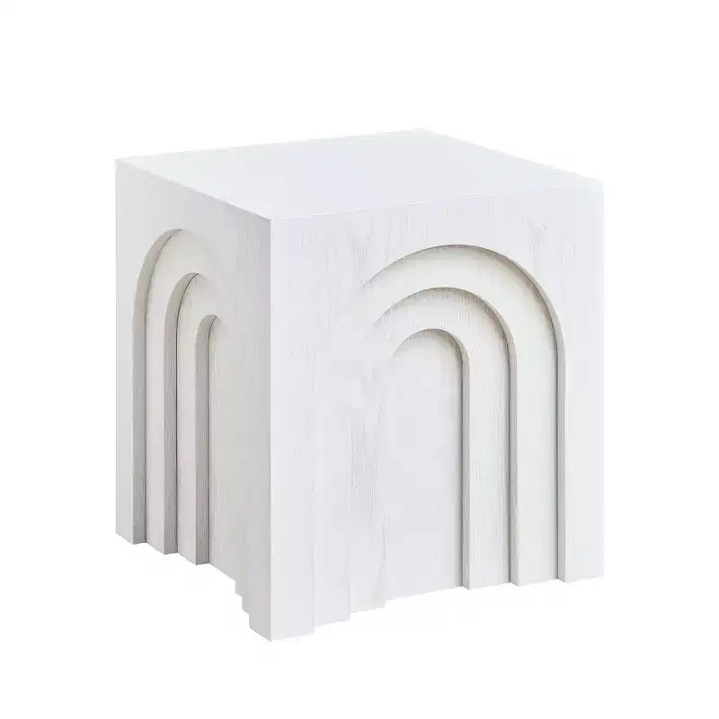 GDFStudio Coral Tavolino con Design ad Arco Moderno in Legno 17.71 H