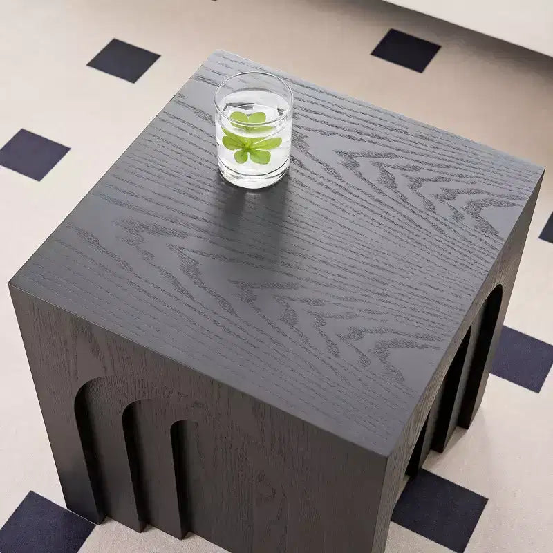 GDFStudio Coral Tavolino con Design ad Arco Moderno in Legno 17.71 H
