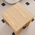 GDFStudio Coral Tavolino con Design ad Arco Moderno in Legno 17.71 H