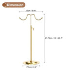 Unique Bargains Espositore per Borse in Metallo Regolabile in Altezza, Finitura Galvanizzata, 1 pz