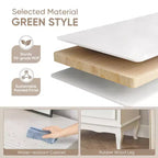 Cassettiera Heynemo per camera da letto, cassettiera moderna a 5 cassetti con gambe in legno massello e finitura verniciata, ideale per soggiorno, cameretta, corridoio, ingresso,