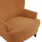 Christopher Knight Home Gerald Set Sedia e Pouf Club Contemporanei Rivestiti in Bouclé