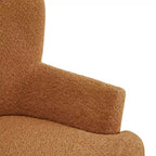 Christopher Knight Home Gerald Set Sedia e Pouf Club Contemporanei Rivestiti in Bouclé