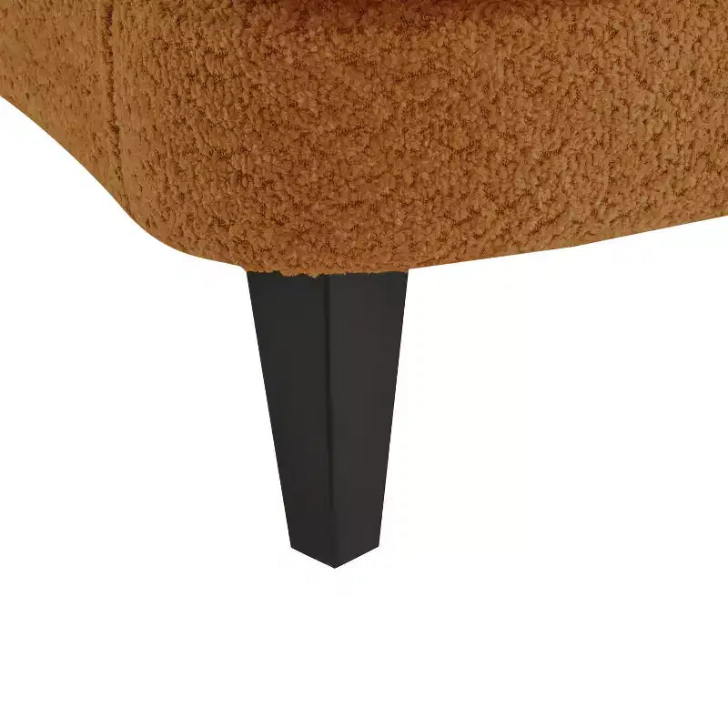 Christopher Knight Home Gerald Set Sedia e Pouf Club Contemporanei Rivestiti in Bouclé