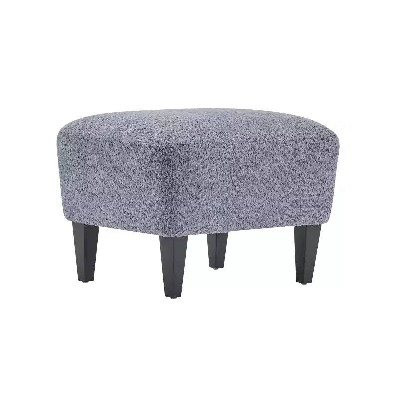 Christopher Knight Home Gerald Set Sedia e Pouf Club Contemporanei Rivestiti in Bouclé