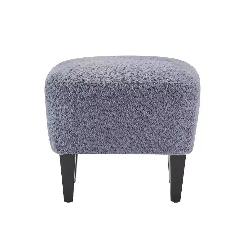 Christopher Knight Home Gerald Set Sedia e Pouf Club Contemporanei Rivestiti in Bouclé