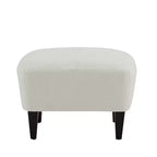 Christopher Knight Home Gerald Set Sedia e Pouf Club Contemporanei Rivestiti in Bouclé