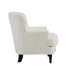 Christopher Knight Home Gerald Set Sedia e Pouf Club Contemporanei Rivestiti in Bouclé