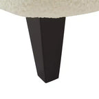 Christopher Knight Home Gerald Set Sedia e Pouf Club Contemporanei Rivestiti in Bouclé
