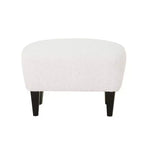 Christopher Knight Home Gerald Set Sedia e Pouf Club Contemporanei Rivestiti in Bouclé