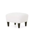Christopher Knight Home Gerald Set Sedia e Pouf Club Contemporanei Rivestiti in Bouclé