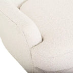 Christopher Knight Home Gerald Set Sedia e Pouf Club Contemporanei Rivestiti in Bouclé