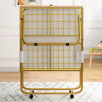 Mjkone Letto Pieghevole con Materasso per Adulti, Materasso in Memory Foam, Letto Pieghevole Portatile con Borsa Antipolvere e Deflettore, Letto Pieghevole per Ospiti