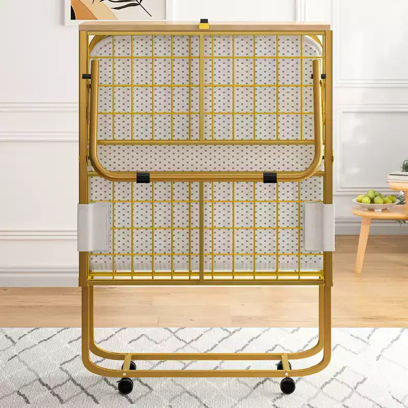 Mjkone Letto Pieghevole con Materasso per Adulti, Materasso in Memory Foam, Letto Pieghevole Portatile con Borsa Antipolvere e Deflettore, Letto Pieghevole per Ospiti